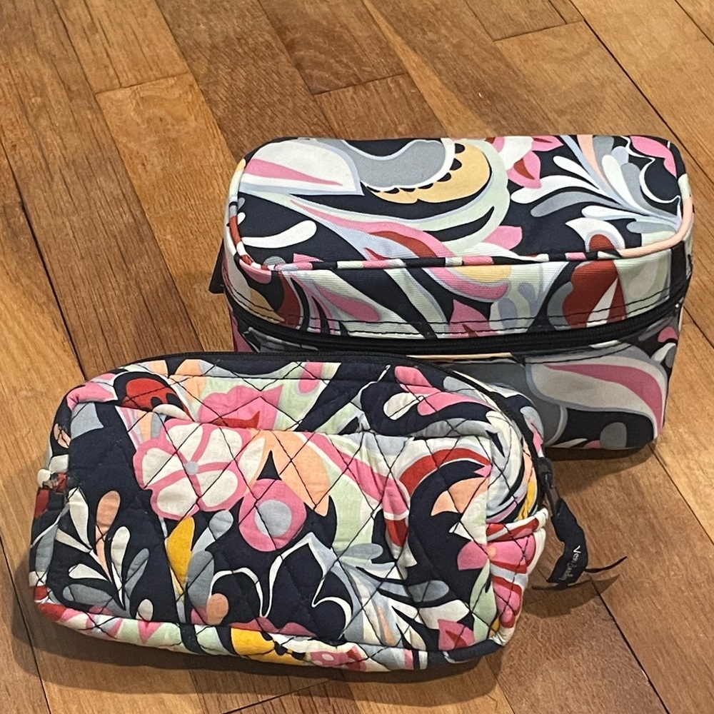 Vera Bradley Floral Quilted Cosmetic Bags